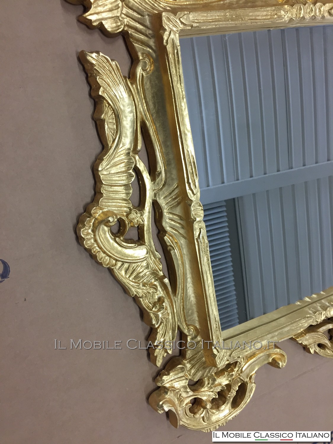 specchiera barocca rettangolare personalizzata